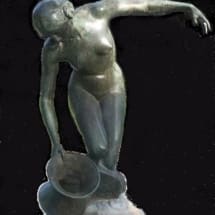 27 Collezione privata- Amleto Cataldi- Statua femminile con anfora in bronzo