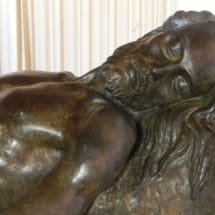 44 Statua in bronzo- Cristo Giacente- L. Tommasi -Musei Vaticani