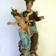 47 Statua lignea Madonna del Carmelo - Palmi
