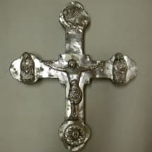 8 Collezione privata- Croce processionale rinascimentale in argento e legno